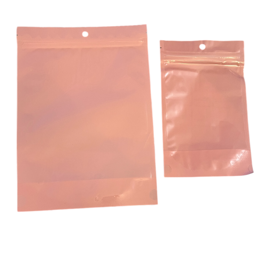 Resealable Stand Up Pouch 12*20cm Pink