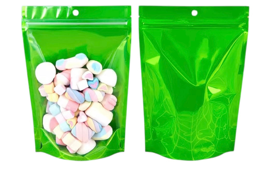 Resealable Stand Up Pouch 16*24cm Christmas Green
