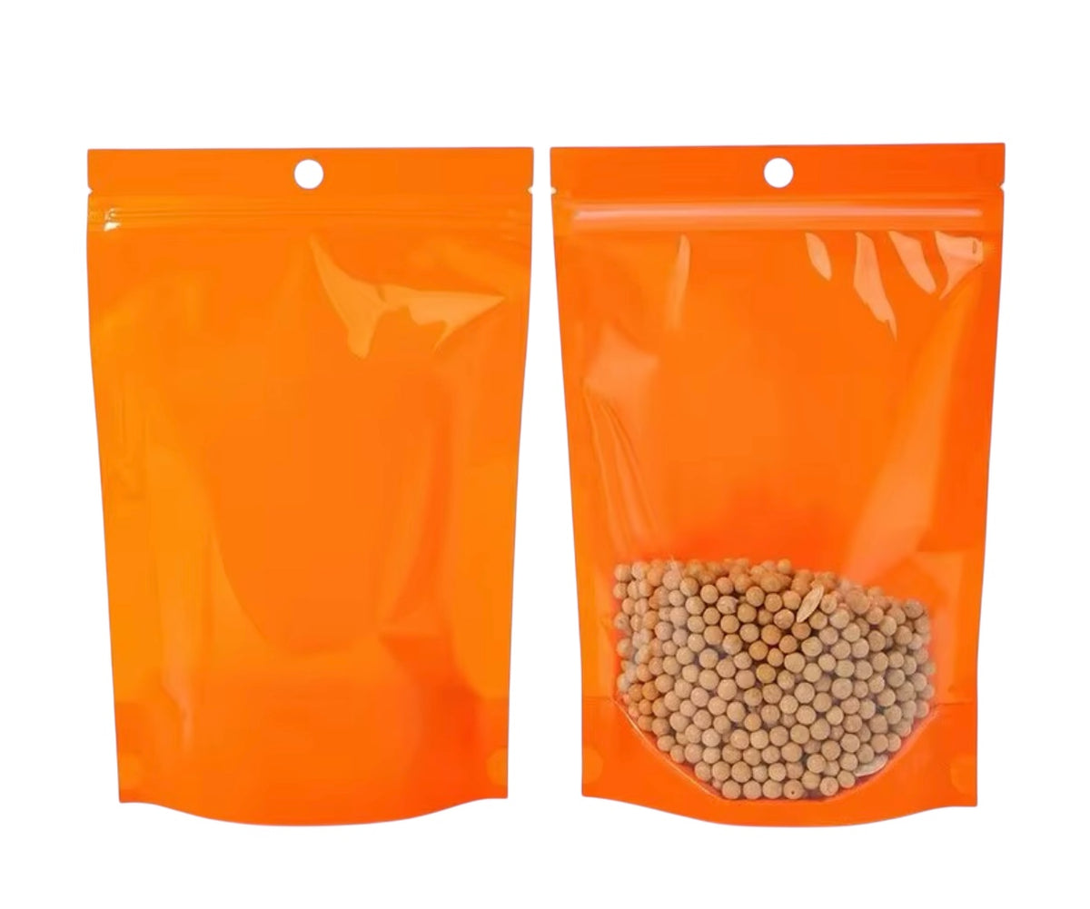 Resealable Stand Up Pouch 16*24cm Orange