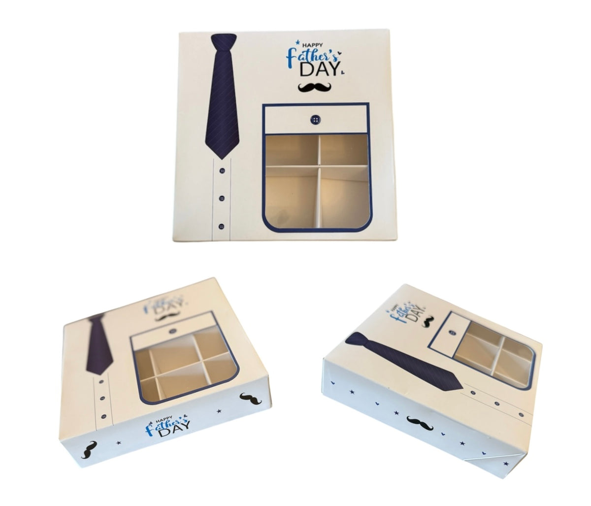 Empty Pick And Mix Box Fathers Day Theme 15*15*3.5 cm
