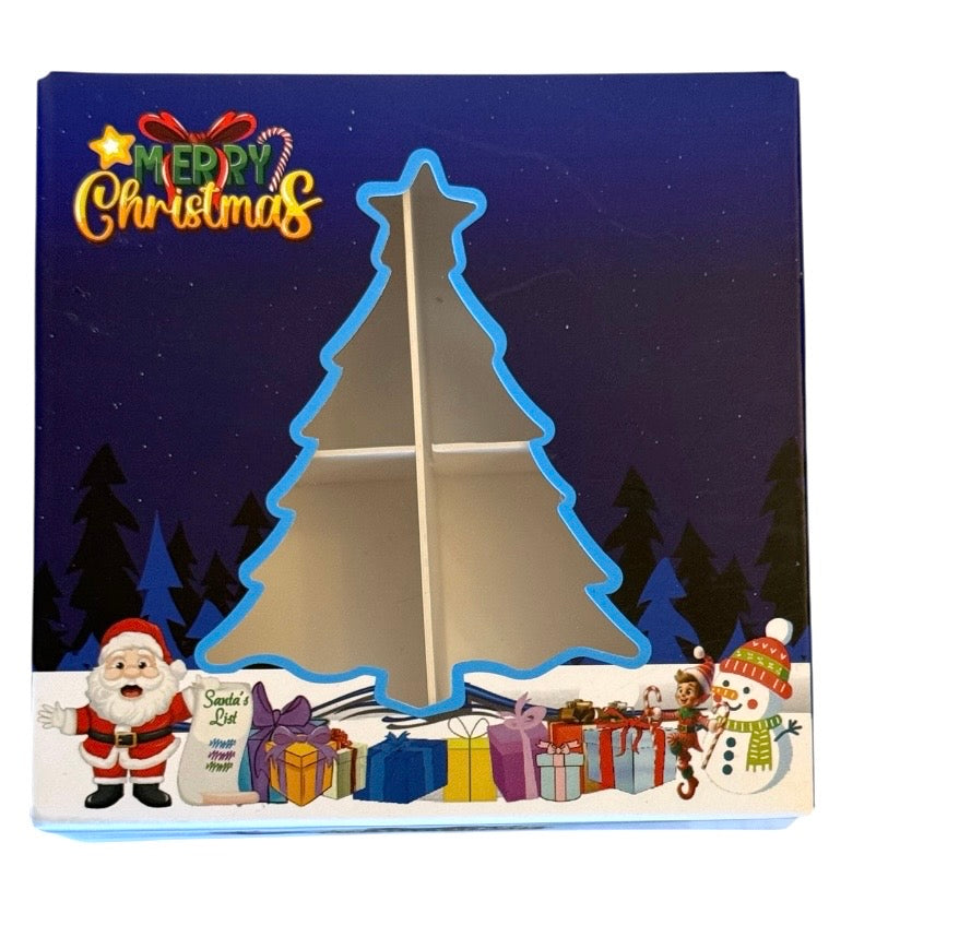 Empty pick and mix box  Christmas  Box 10x10x3cm
