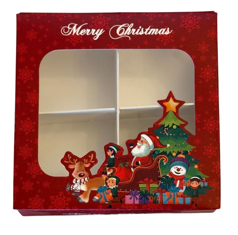 Empty pick and mix box  Christmas  Box 10x10x3cm