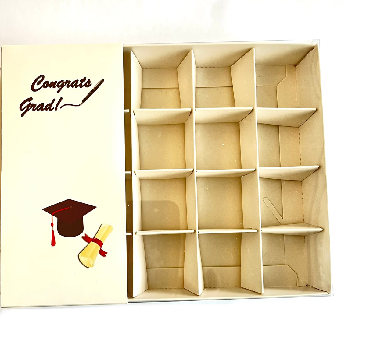 Clear Lid Box With Printed Band  - Graduation design