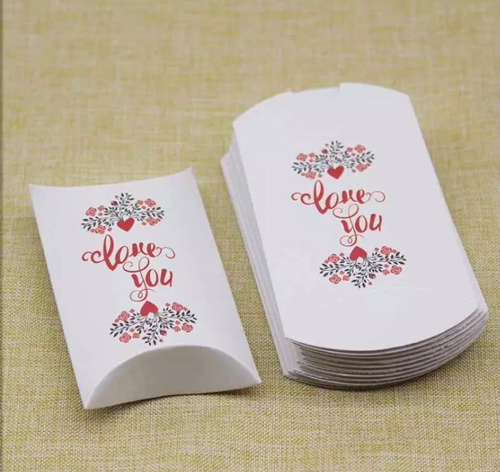 Valentine Pillow favour boxes