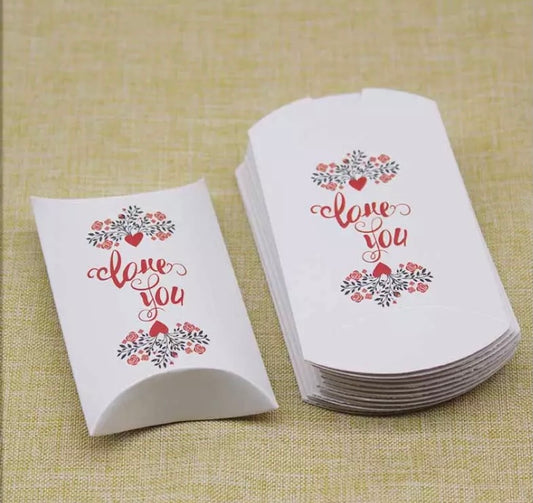 Valentine Pillow favour boxes