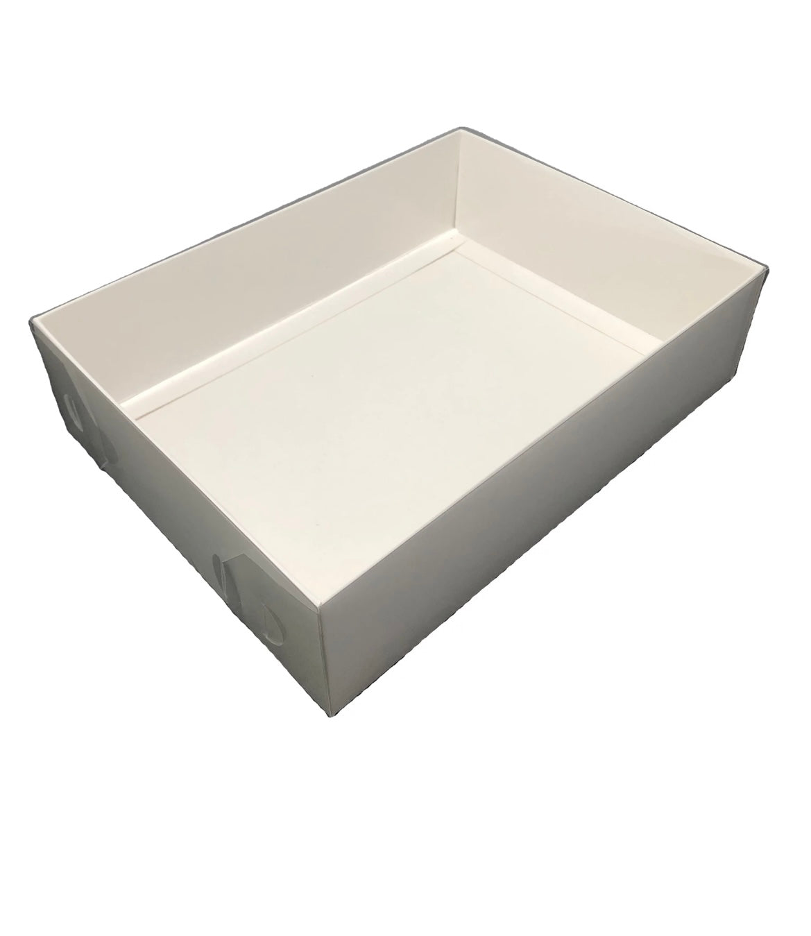 Clear Lid Box - White 27.5*17.5*3.5cm