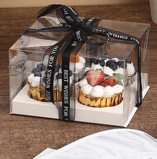 Transparent  Cupcake Box 4 Hold